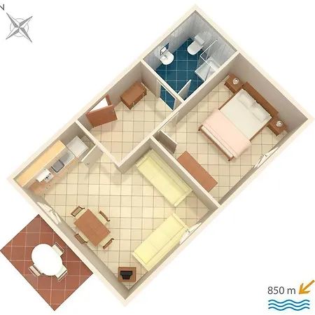 With A Parking Space - 7098 Apartment